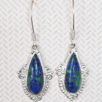 Azurite Dangle Earrings