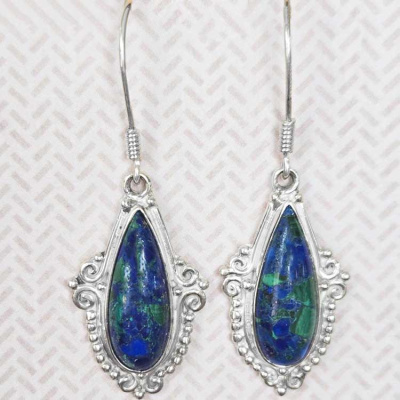 Azurite Dangle Earrings